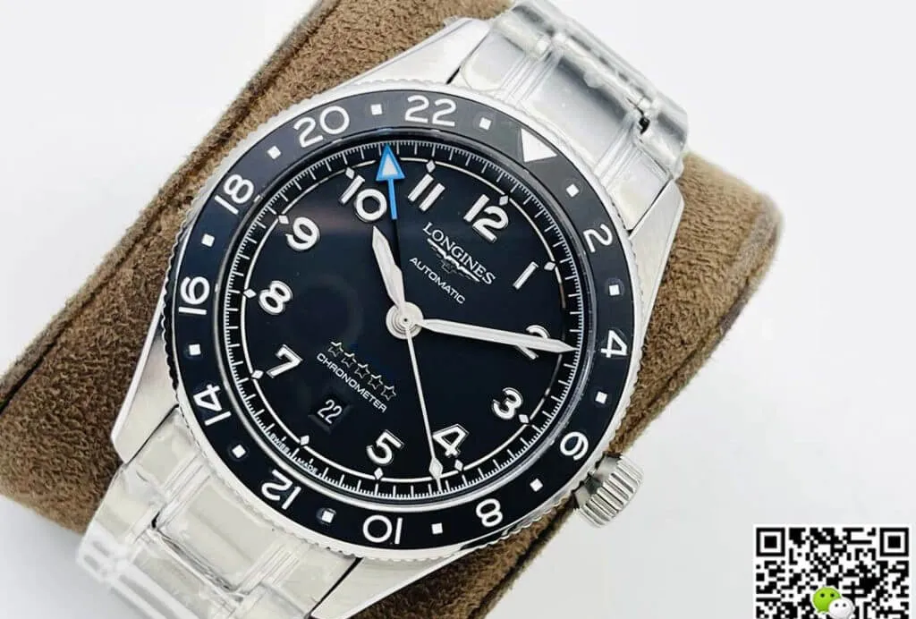 Longines Spirit ZuIu Time L3.812.4.53.6 LG Factory 1:1 Best Edition Replica Watch Black Bezel